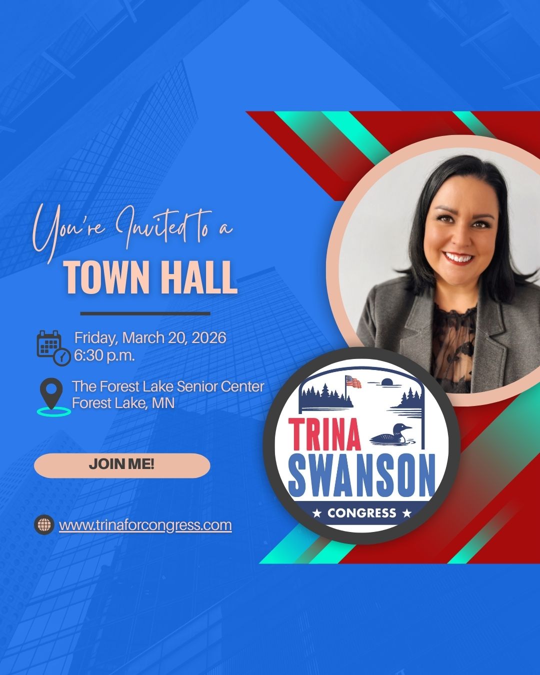 forest lake mn town hall meet trina swanson