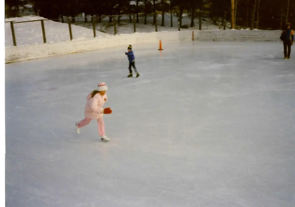 Trina ice skating