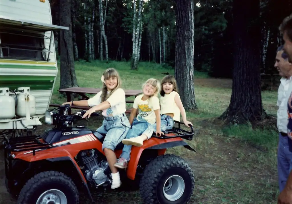 Trina atv with friends