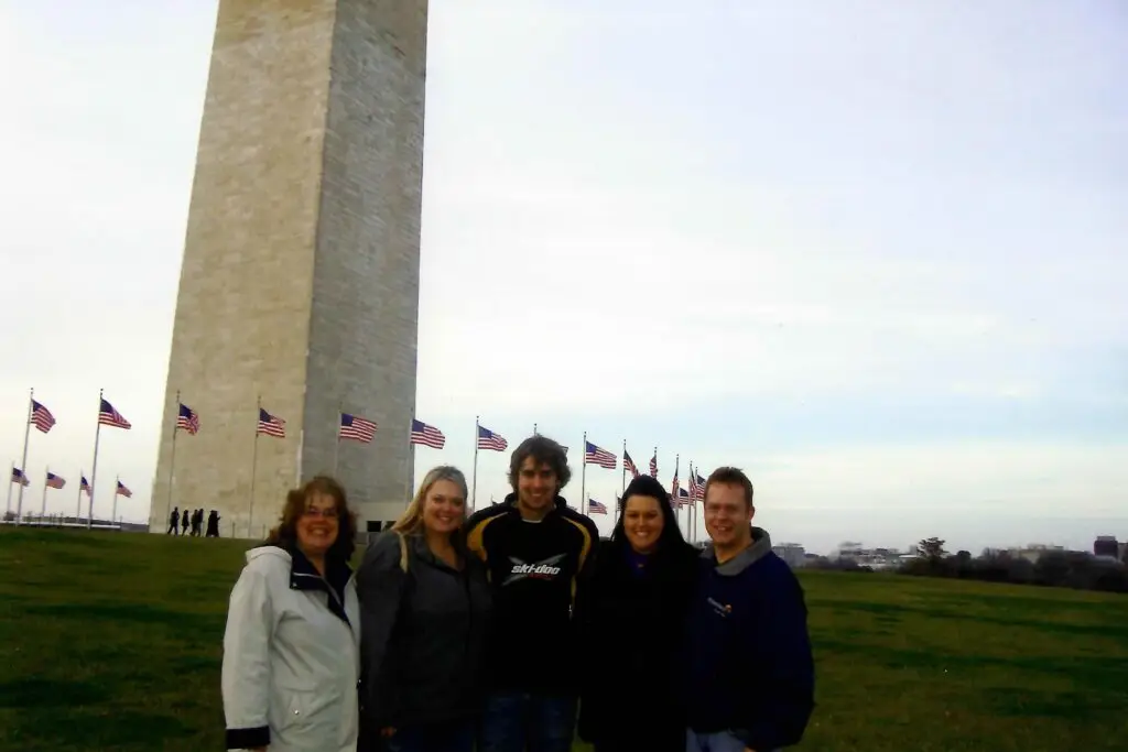 Trina in washington with friends