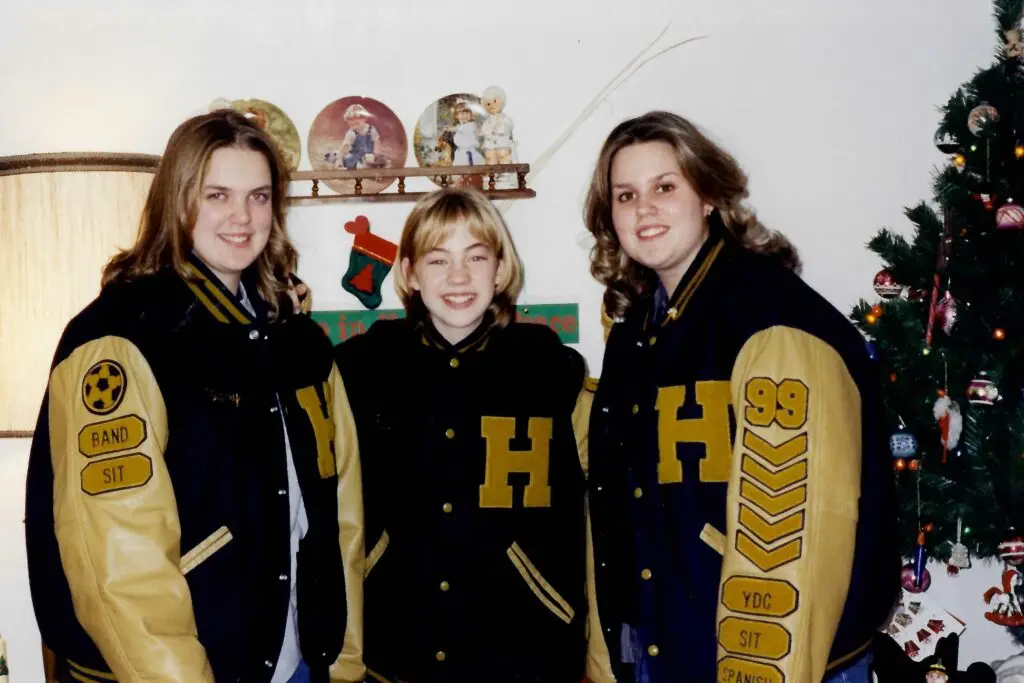 Trina with her friends from herman town