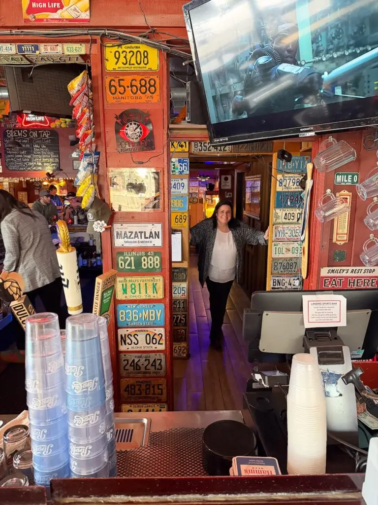 Trina Swanson visiting local shop
