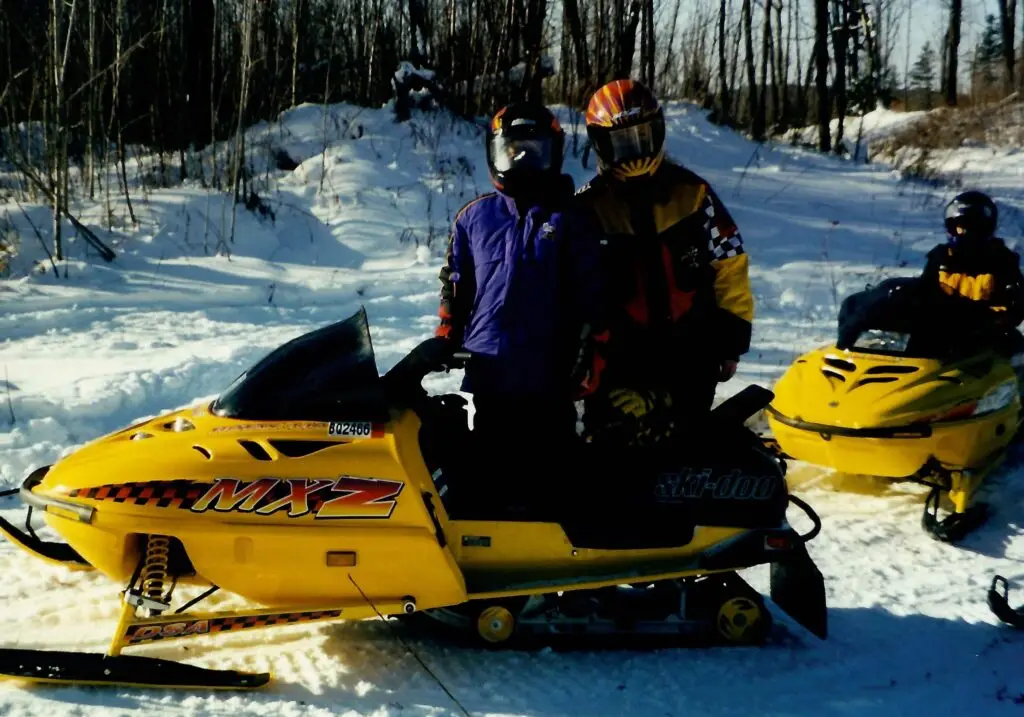 Trina snowmobiling