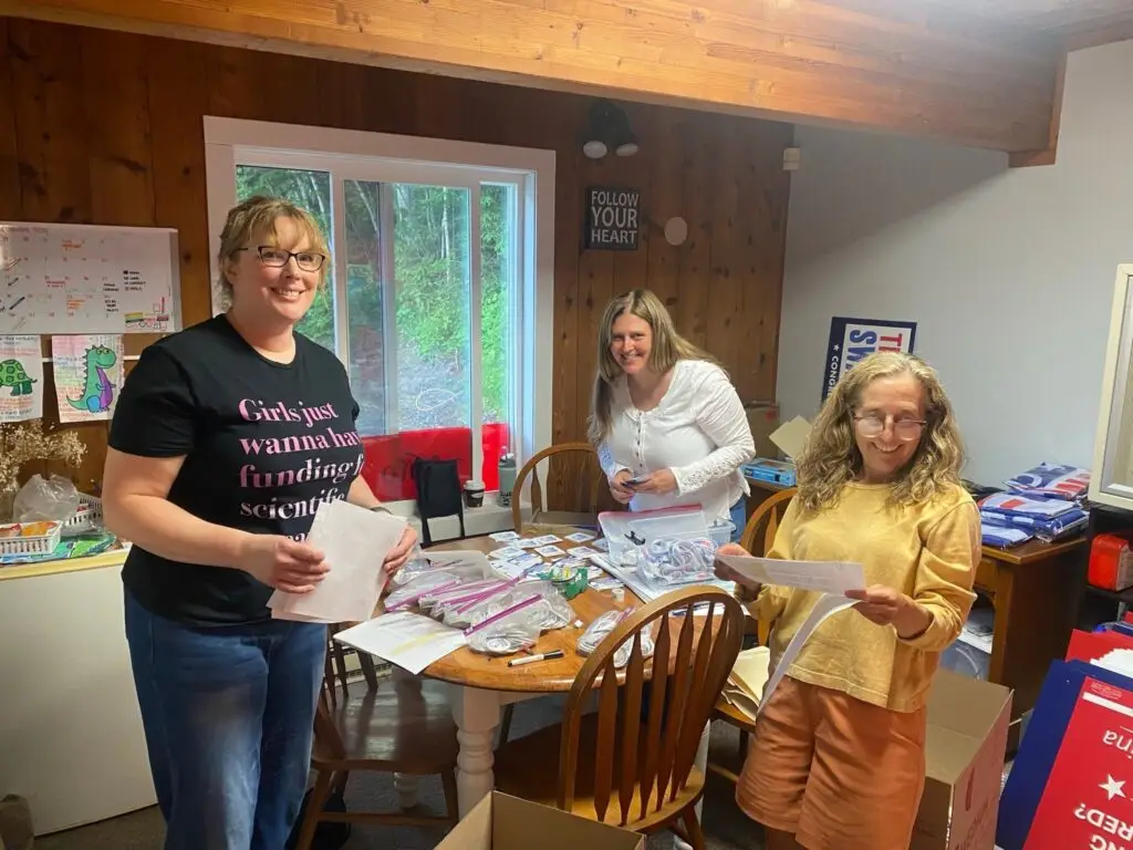 Volunteers for Trina Swanson Congress Campaign.