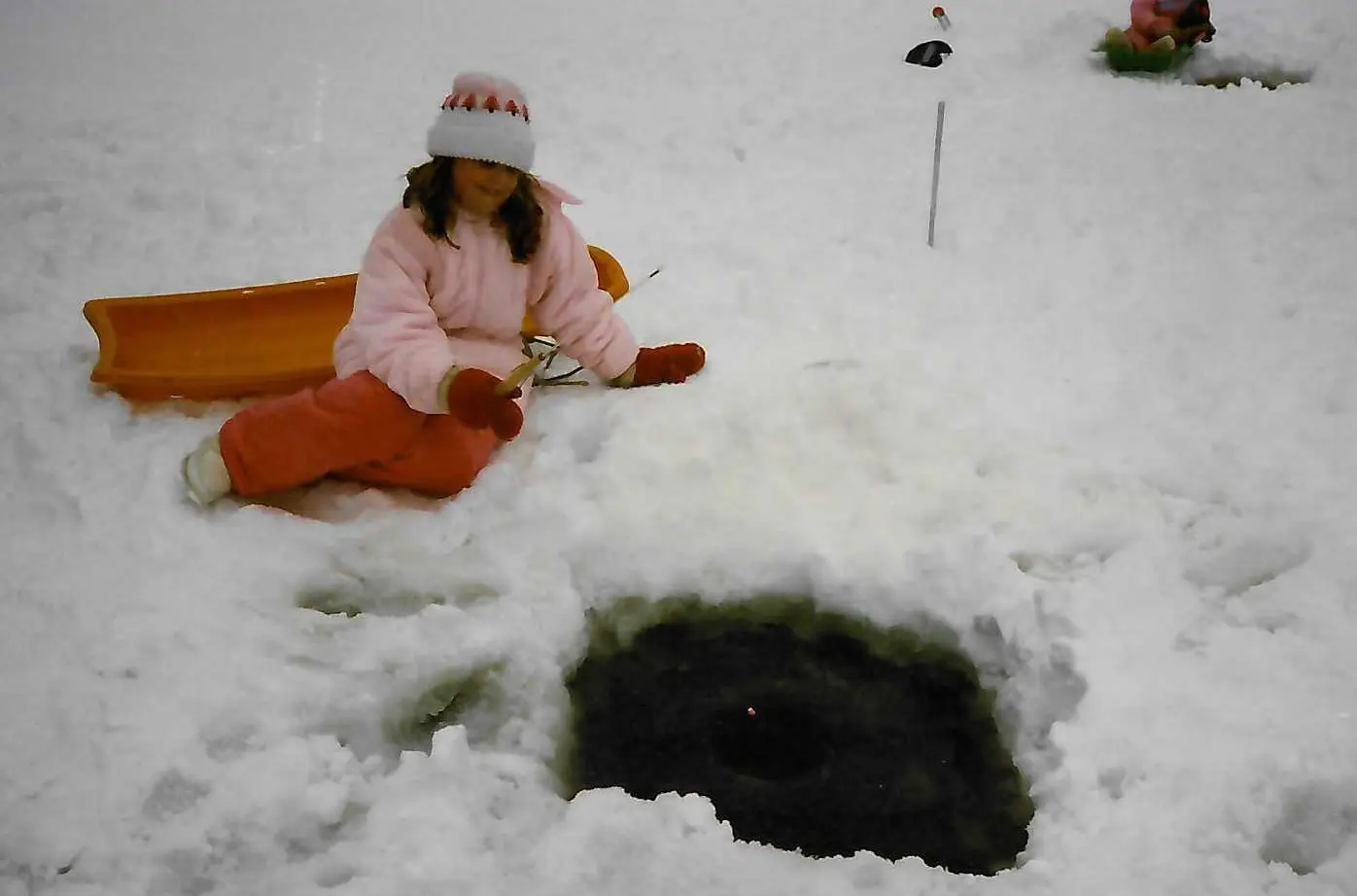 Trina Ice fishing