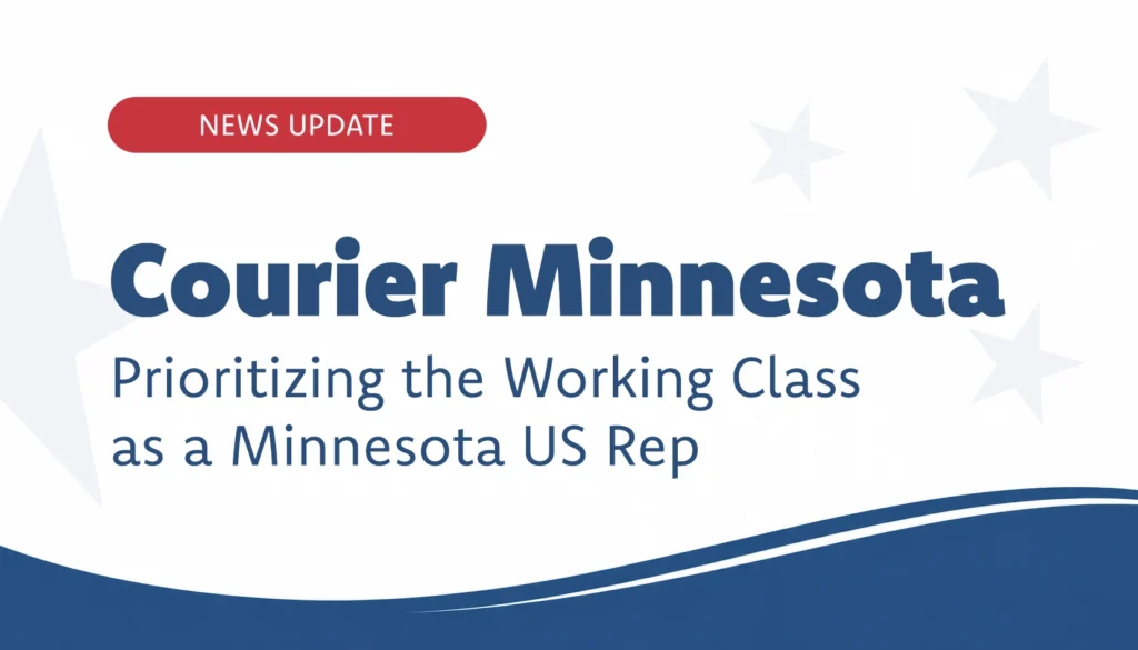 Courier Minn. Graphic for news update.